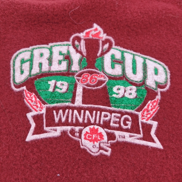 GETZ WET | vintage 90s 1998 Grey Cup CFL football winter fleece balaclava - Picture 3 of 7